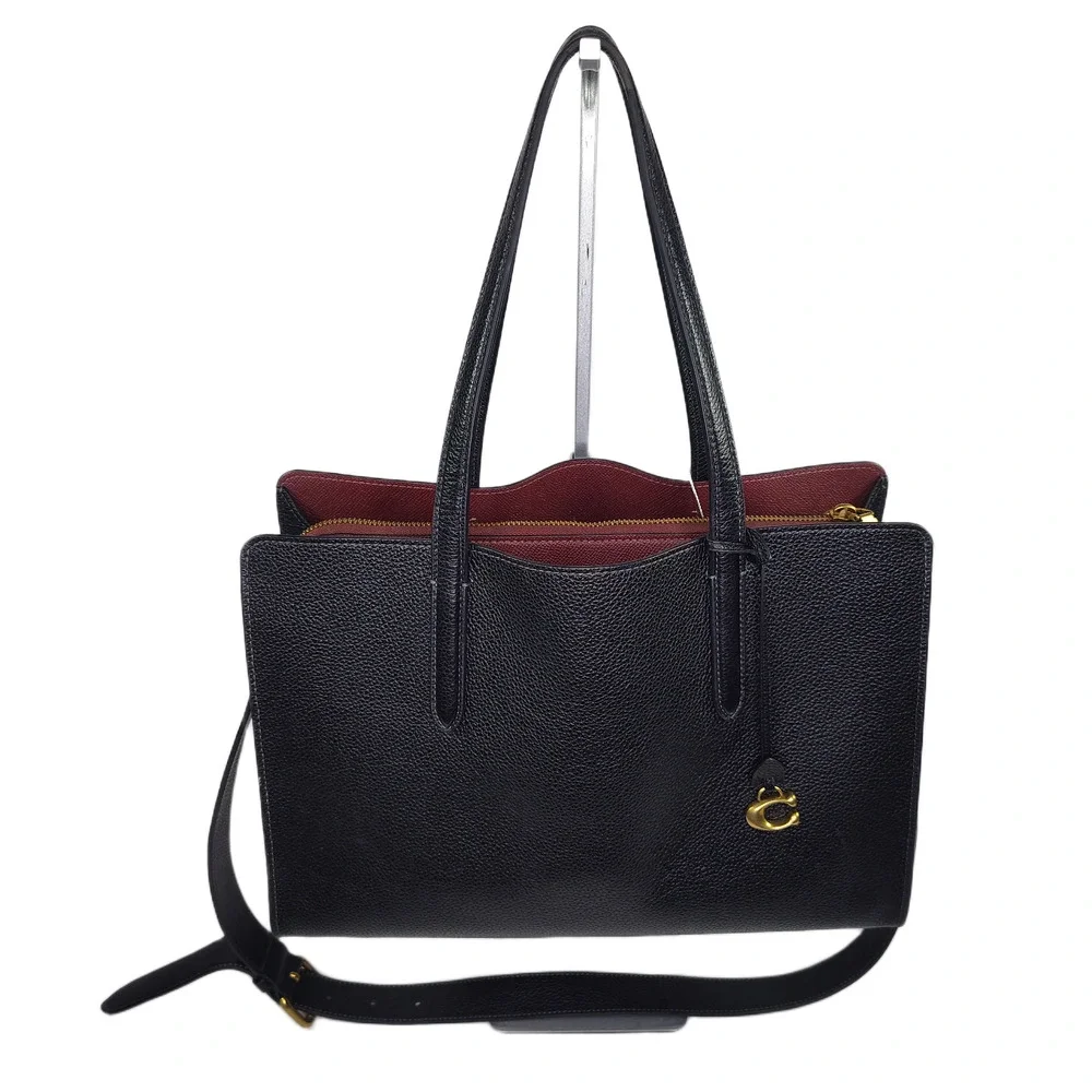 COACH Legacy Large Pebbled Leather Black Carryall 35 - Used/Good Condition - Picture 5 of 16